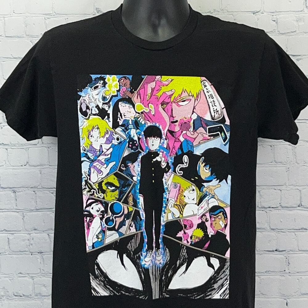 Mob Psycho 100 T Shirt Unisex M Medium Japanese Manga Anime Crunchyroll Black